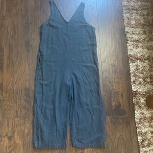 Universal Thread Charcoal Linen Overalls